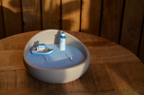 babyblauw kaarsen zand incl lontjes €1,99-€14,99