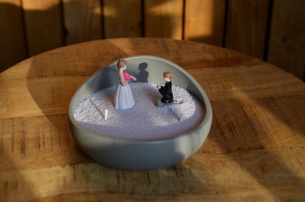 lila kaarsen zand incl lontjes €1,99-€14,99
