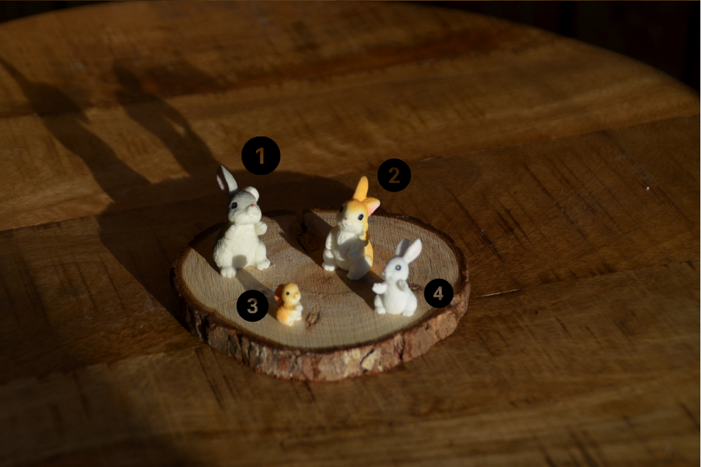 konijntjes decoratie €0,49-€0,99